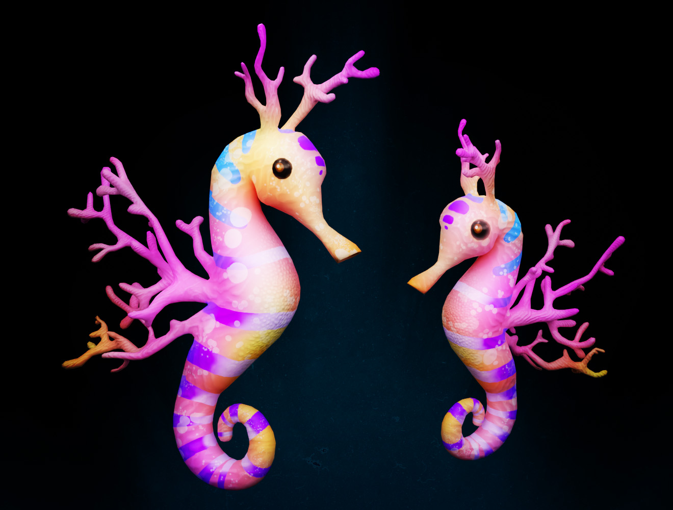 TrippVR Seahorse Game Asset